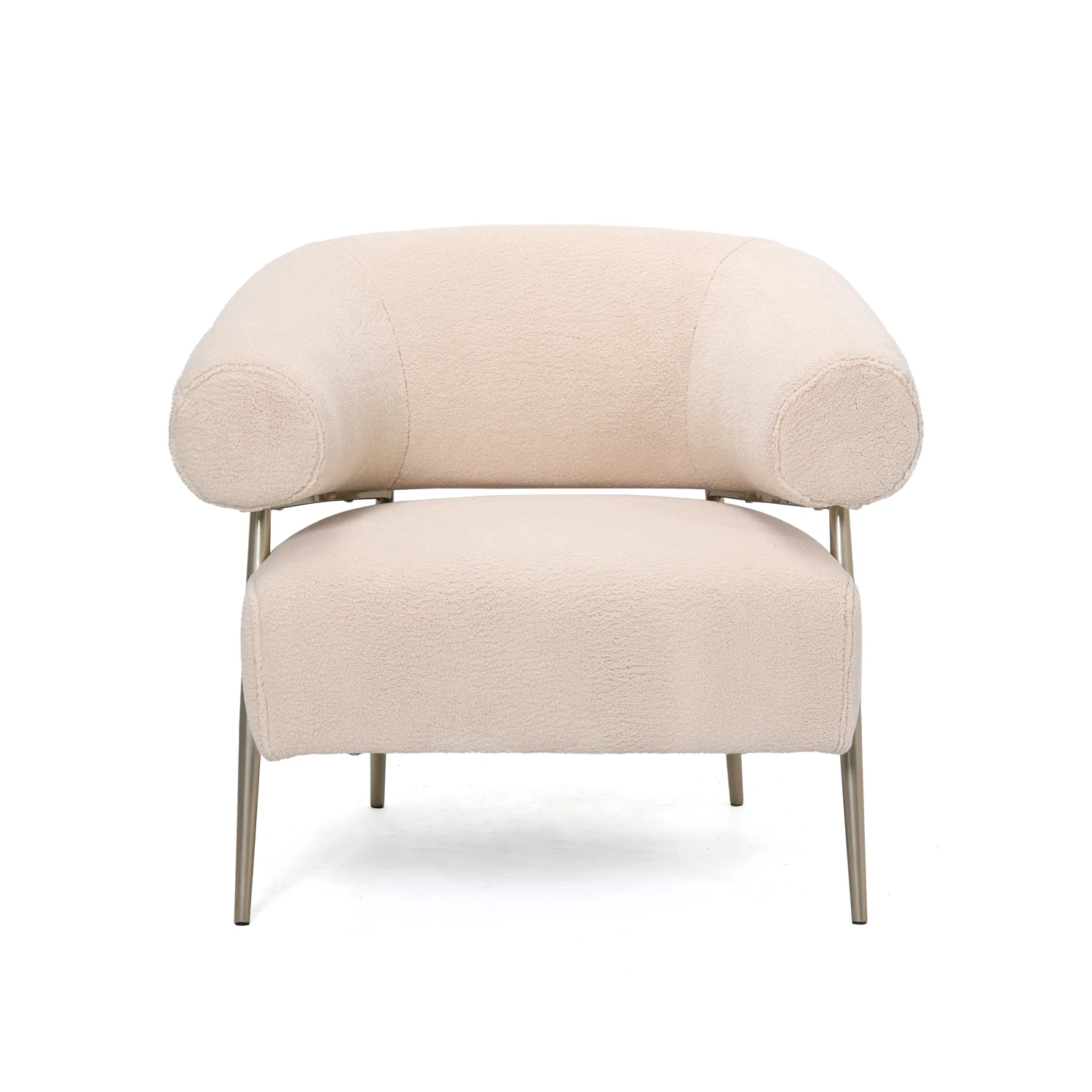 

Modern luxury gold metal frame armchair soft fabric home furniture for living room, bedroom, office, lounge lounge