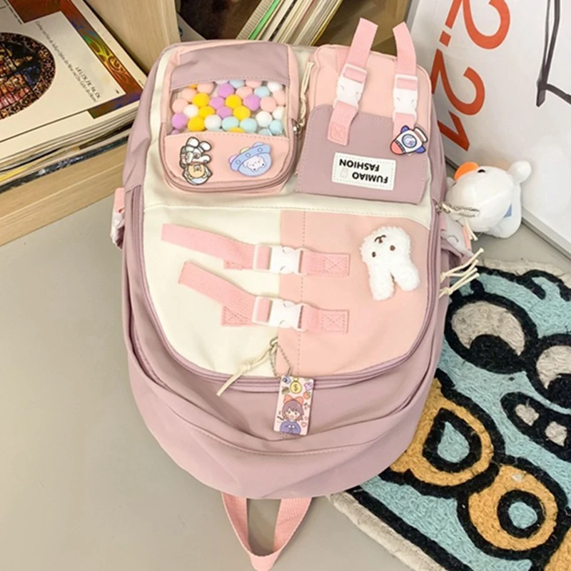 à pour ordinateur portable, grands sacs à mignons avec pendentif en peluche, école