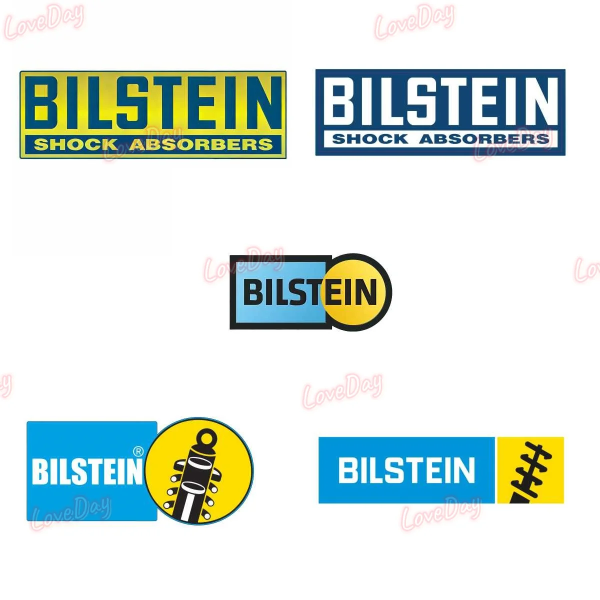 Bilstein Shock Absorbers Logo Stickers Decal Vinyl Car Motorcycle Suspension Sticker Bike Racing Accessories Stickers
