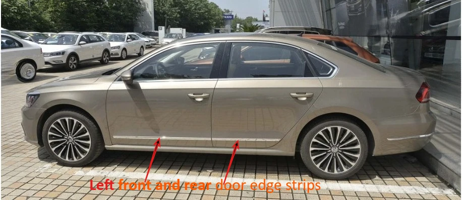 

Для Volkswagen Passat 2016 2017 2018: яркие декоративные полосы на двери/защитные полосы от ударов и царапин/декоративные накладки на двери.