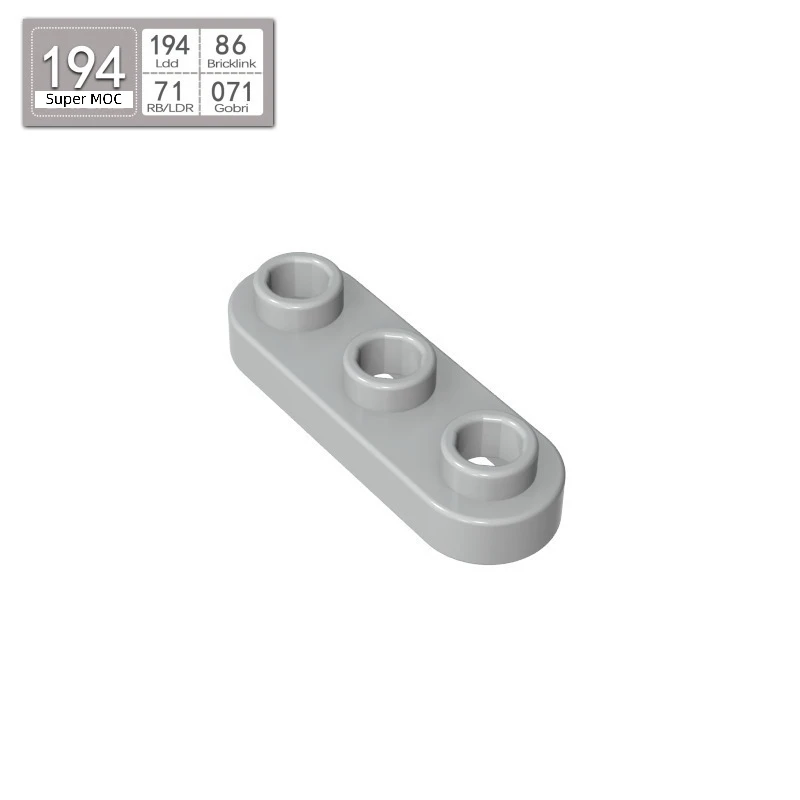 10PCS Assembles Particles 77850 Round 1x3 Plate Building Blocks Kit With Open Studs Board Bricks Particle Educational Toy Gift