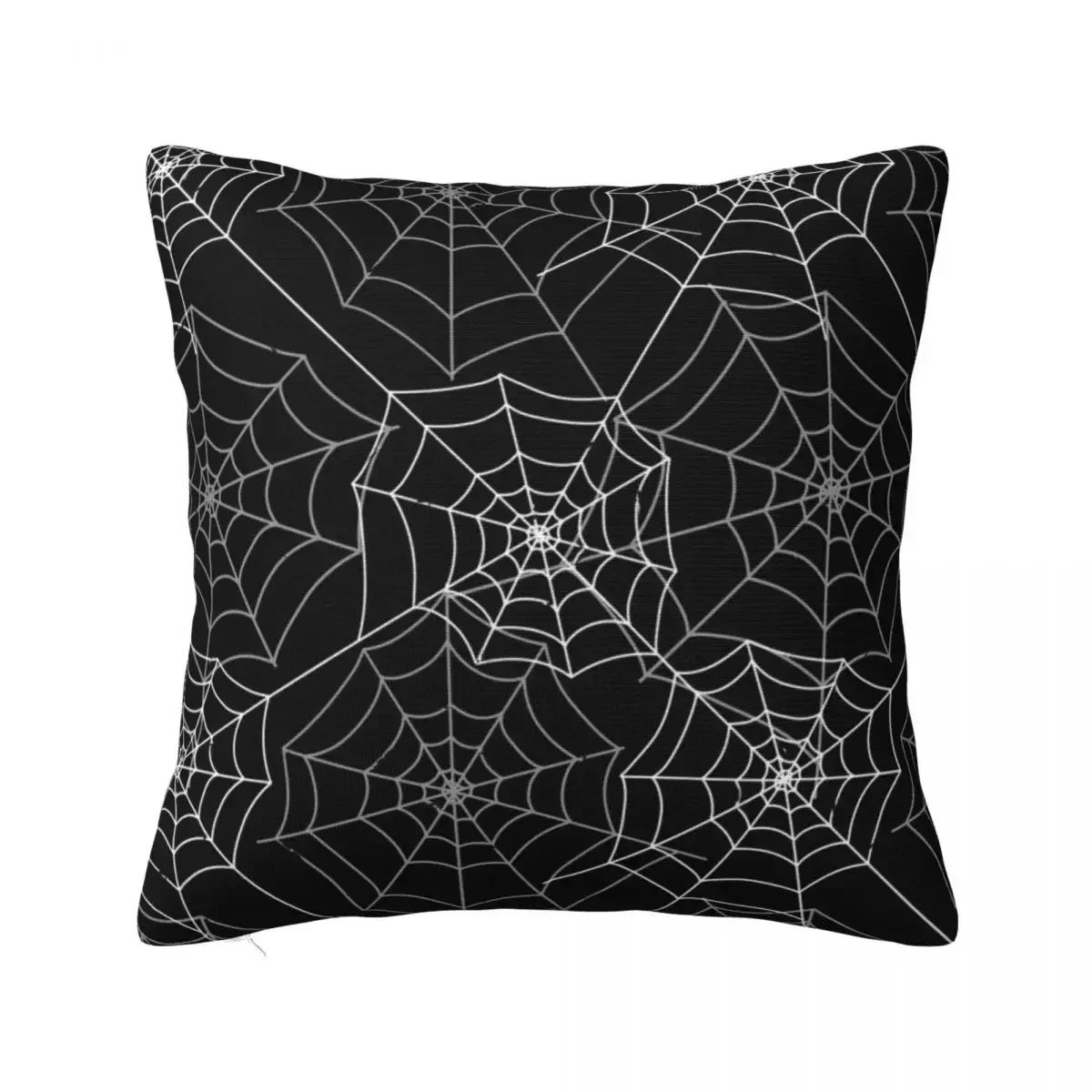 Spider Cobweb Spiderweb Halloween Pillowcase Soft Polyester Cushion Cover Decor HD Pillow Case Cover Bed Square 45cm 18Inch