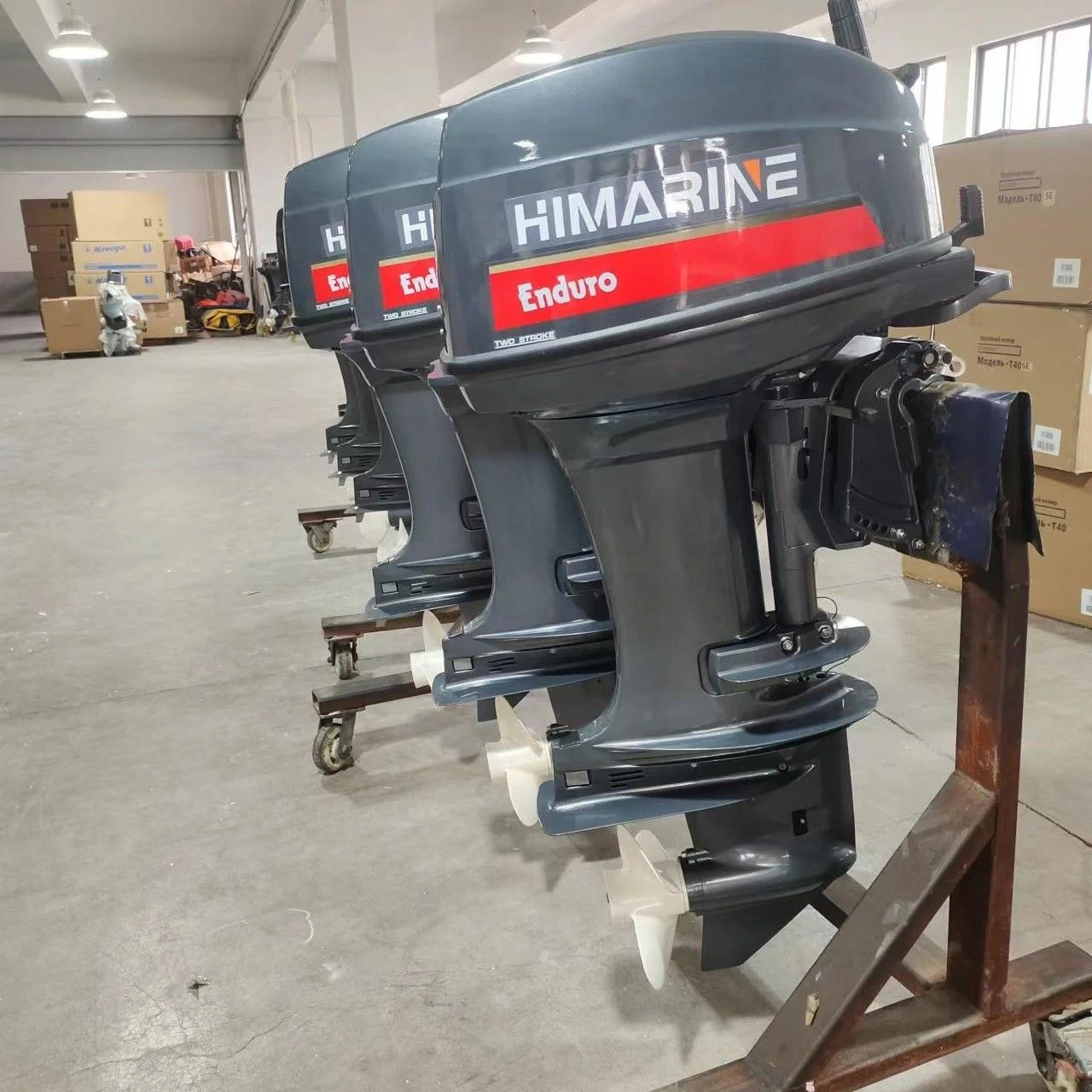 HIMARINE Brand E40X Outboard Engine Boat Motor for Inflatable Boat