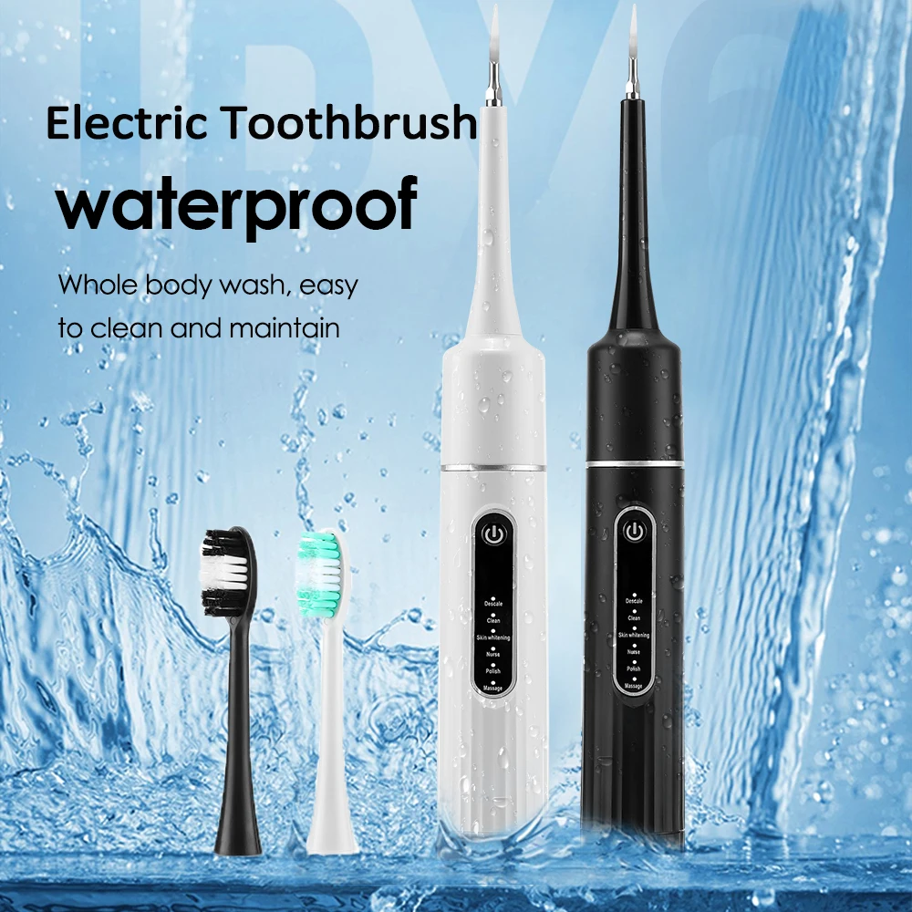Cepillo de dientes eléctrico, 6 cabezales, cepillo de dientes eléctrico sónico con limpieza profunda de 31000VPM, 6 modos, resistente al agua, recargable para adultos