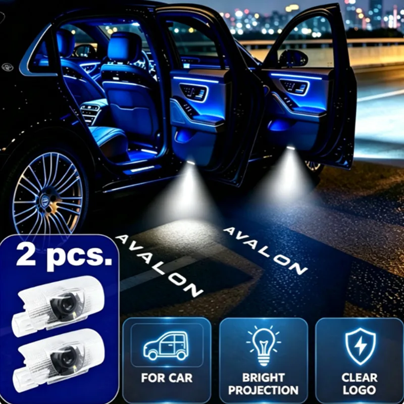 2Pcs LED Car Door Welcome Light Ghost Shadow Courtesy Lamp Projector Accessories For AVALON 2005-2023