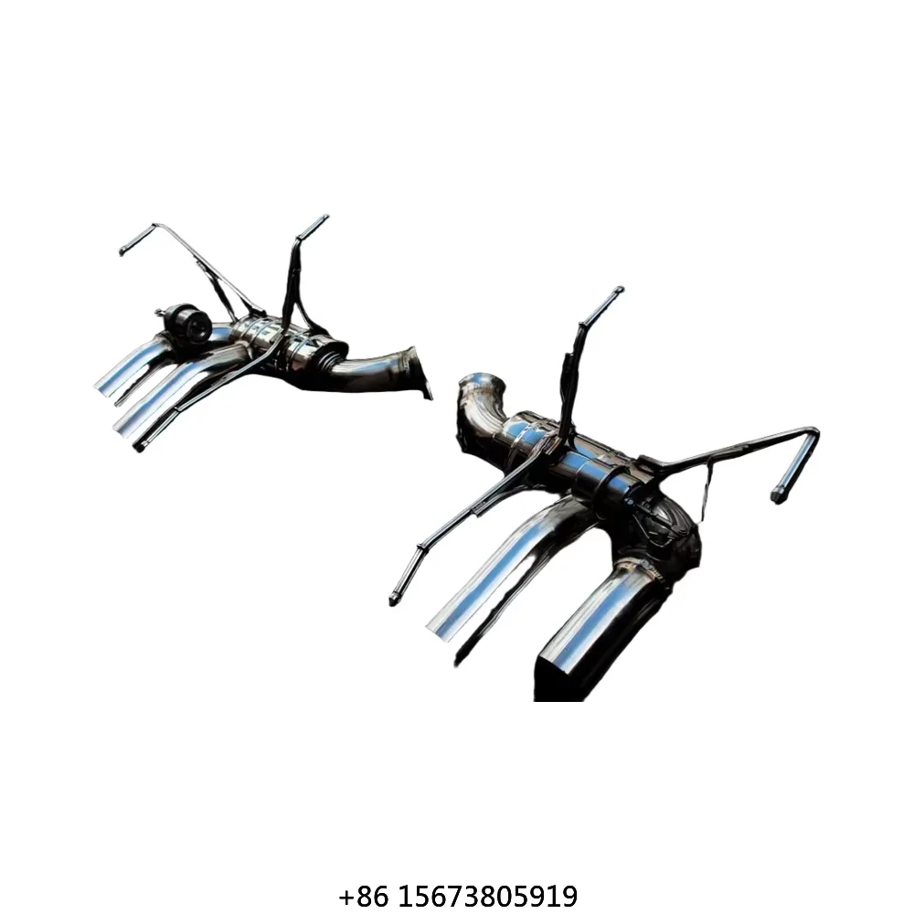 

Stainless Steel Axle Exhaust System for F12 Berlinetta 6.3 V12 Valve Exhaust System Rear Muffler PipesCustomed