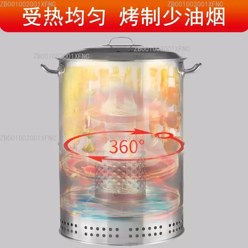 Portable Hanging Charcoal Grill, Smokeless Bbq Tool For Pat…