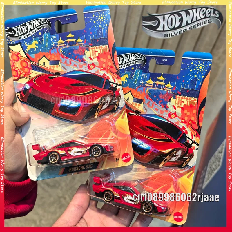 Na stanie Hot Wheels JNF49-LA10 2026 Chiński Rok Konia Edycja Limitowana Model Odlewany Porsche 935 Kolekcja Samochodów Niespodzianka