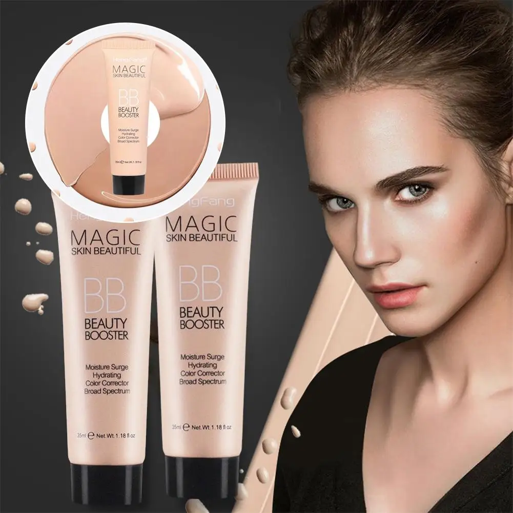 BB Cream-Fond de teint liquide pour le visage, 3 couleurs, longue durée, pores, même imperméable, couverture de la peau, ton cosmétique, dissimuler le blanchiment, X9v1. 1