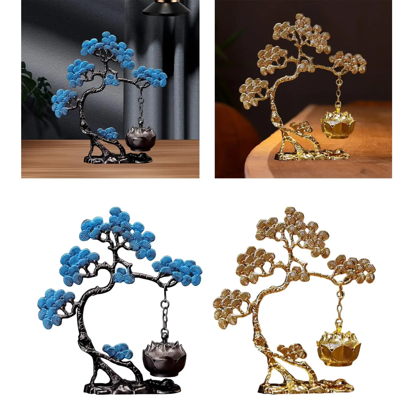 Hanging Incense Burner Censer Ideal Gift Collecting Artwork Pine Tree Incense Holder for Farmhouse Yoga Hotel Bedroom Kitchen Hanging Incense Burner Censer Ideal Gift Collecting Artwork Pine Tree Incense Holder for Farmhouse Yoga Hotel Bedroom Kitchen