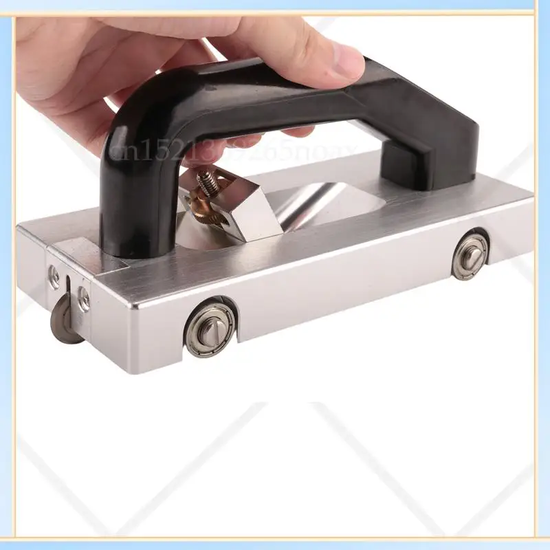 -SPOR U-Type Blade Wheeled Vinyl Groover Floor Grooving Slotting Pull Hand Flooring Tool Slotter PVC Vinyl Welding Plastic Weldi