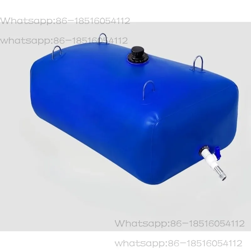Water Bladder Tank, Blue Portable RV Water Tank, Large Capacity Water Storage Bladder for Camping, Garden, Emergency, Outdoor