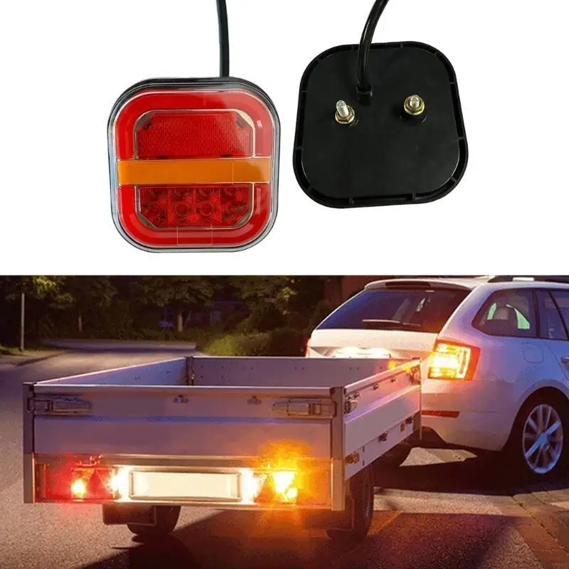 

1Pair LED Turn Sequential Tail Marker Brake Stop Light Licence Plate Lamp