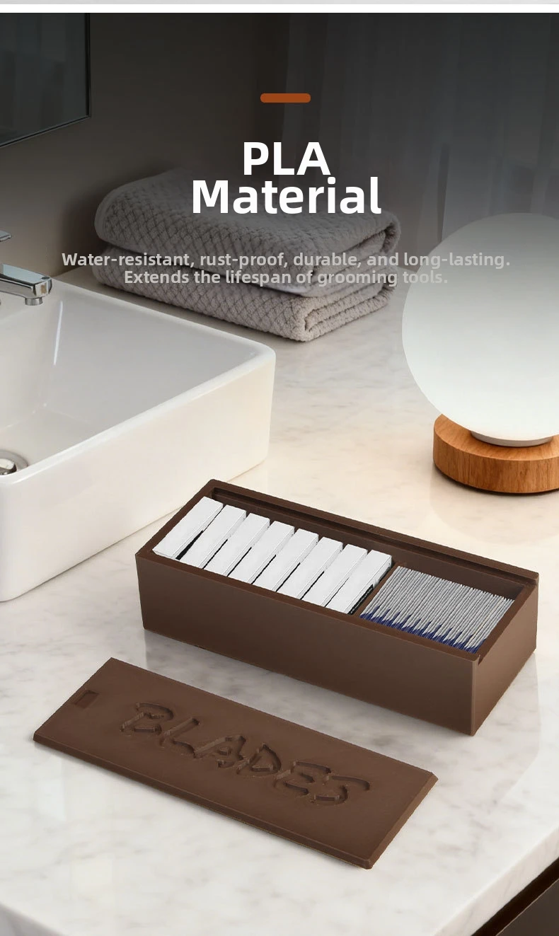 Edge Razor Blade Storage Case Blade Household Protection Safety Disposal Box view 4