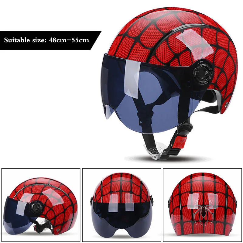 Summer Children's Riding Helmet Boys girls Motorcycle Cycling Kid Helmet For Outdoor Sports Four Seasons Adjustable size 48-55cm