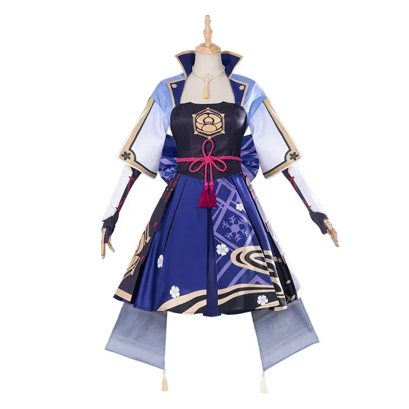 Ayaka Kamisato Cosplay Kostuum Pruik Spel Genshin Impact Kamisato Ayaka Cosplay Kostuum Jurk Outfit Halloween Kostuums Voor Vrouwen