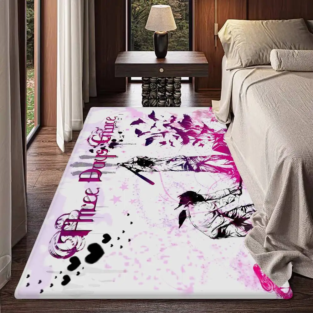 Band Hardrock T-Three Days Grace Bathroom Mat Anti-slip Absorb Water Long Strip Cushion Bedroon Mat Welcome Doormat