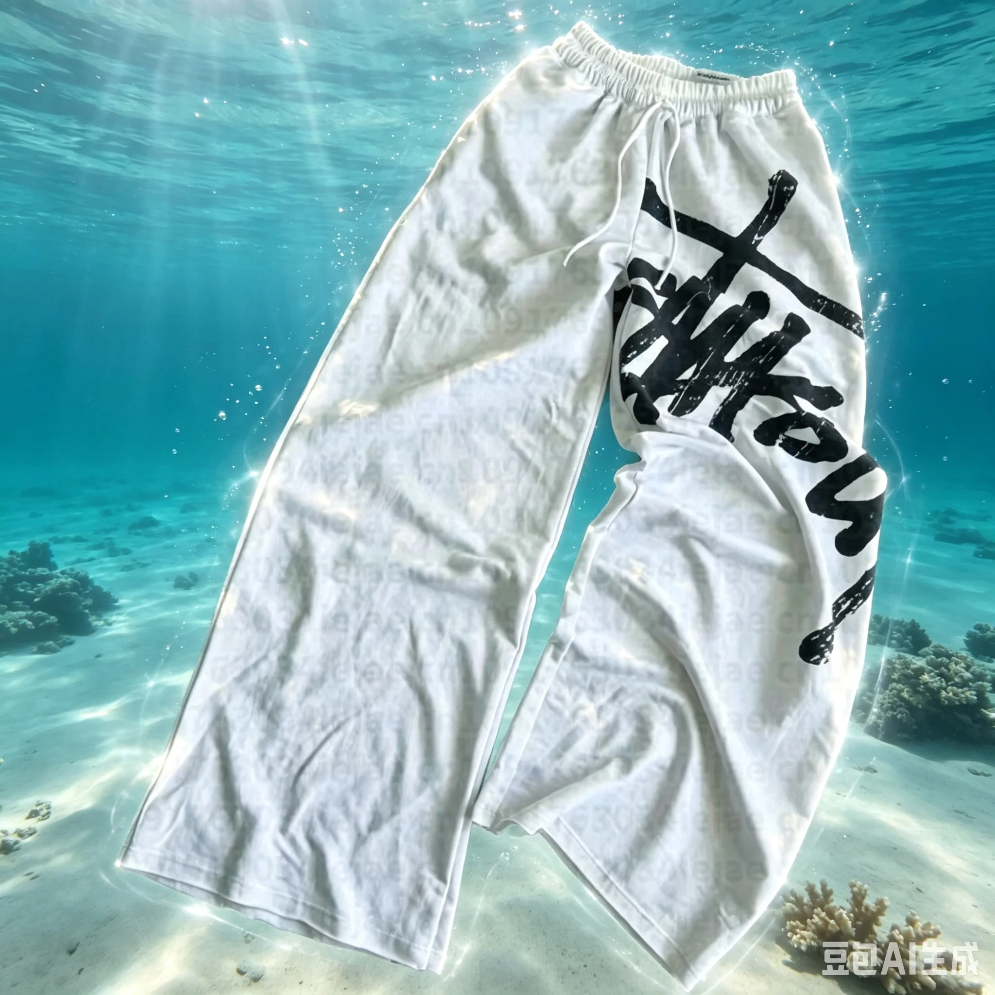 Loose American Retro Drawstring Sports Pants Wide Leg Dancing Pants Unisex Casual Trousers Polyester Fabric Adult