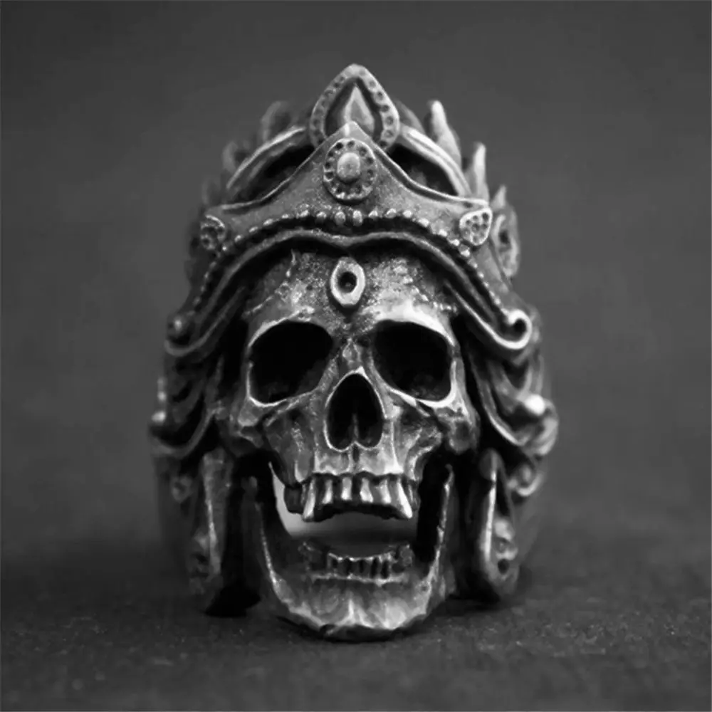 Fashion Accessories Warrior Indian Punk Vintage Rings Gothic Skull