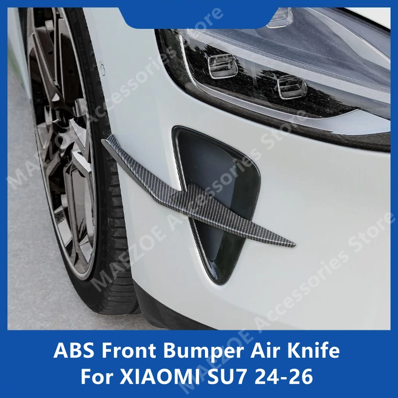

For XIAOMI SU7 24-26 ABS Front Bumper Air Knife,Car Exterior Modification Protection Accessories Refit