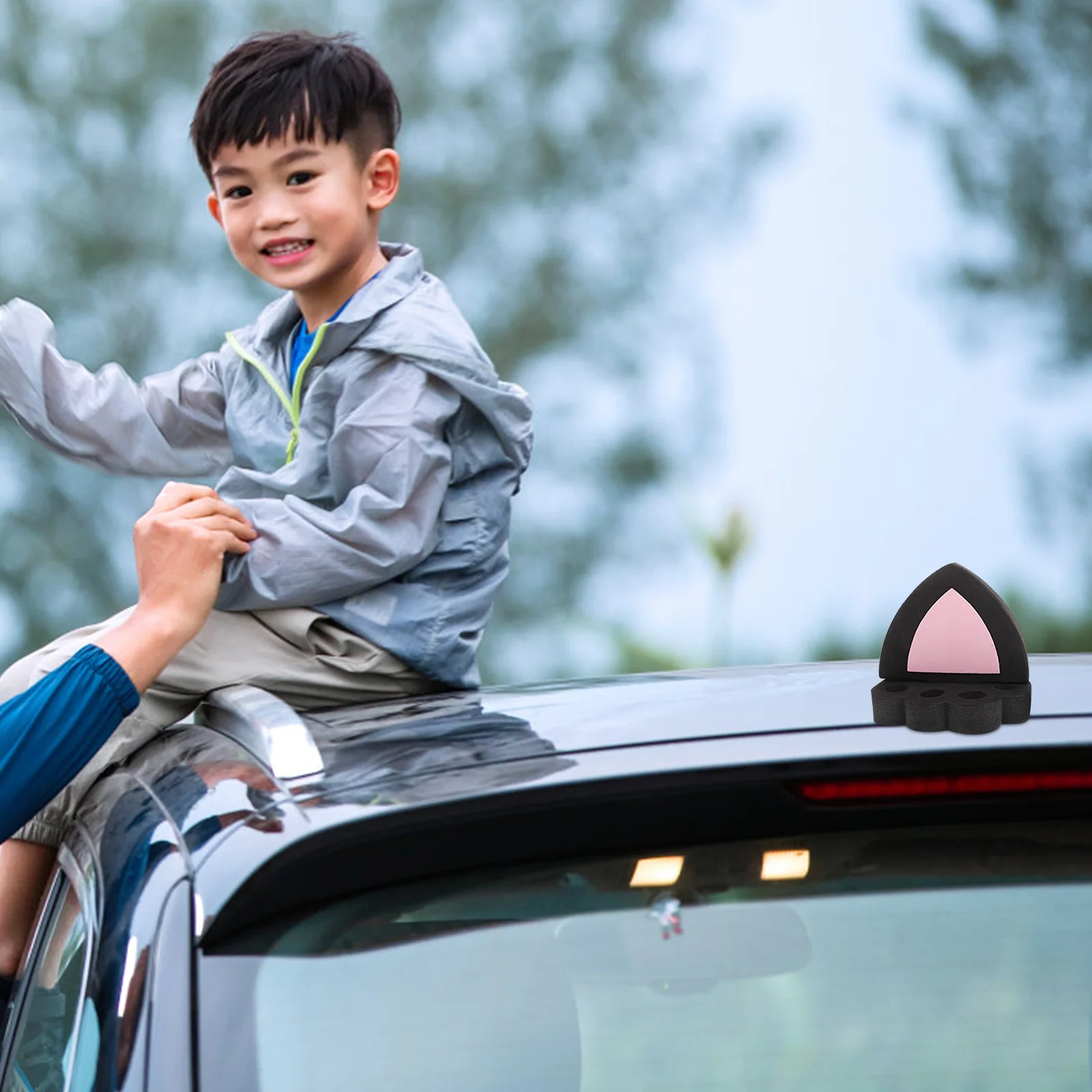 1 Paar einzigartige Autodach-Dekoration, niedliche 3D-Katzenohren, Außen-Styling, Autozubehör, lustige Tier-Fahrzeug-Außenpersonalisierung