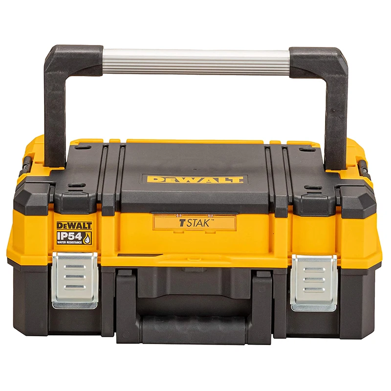 DEWALT DWST83344-1 TSTAK 도구 보관함, 긴 손잡이, 다기능 보관 정리함, 이중 레이어 휴대용 플라스틱 도구 케이스