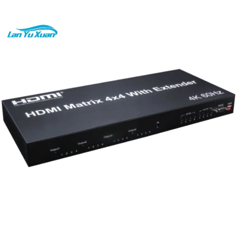 4K Video 4x4 HDMI Matrix 4 in 4 Output with Extender Support Conference Room HDTV