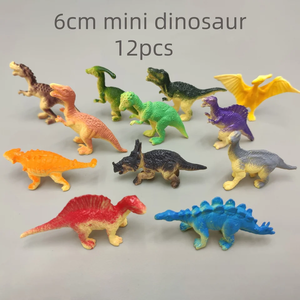 Eterspr – 12 Figurines Dinosaures Miniatures – Réalistes Et Colorées – Cadeau Enfant