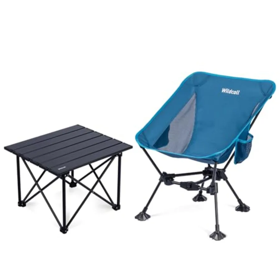 

1 Ultralight Camping Table and 1 Anti-Sink Feet Camping Chair, Ultralight Compact for Adults Outdoor Camping Backpacking Hiking