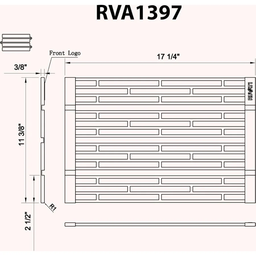 رف تجفيف قابل للطي مطلي بالسيليكون مع تصميم لوحة نافذة لأحواض محطة العمل مثالية لاستخدام حصيرة الأطباق والخريف SpaceSavin #2