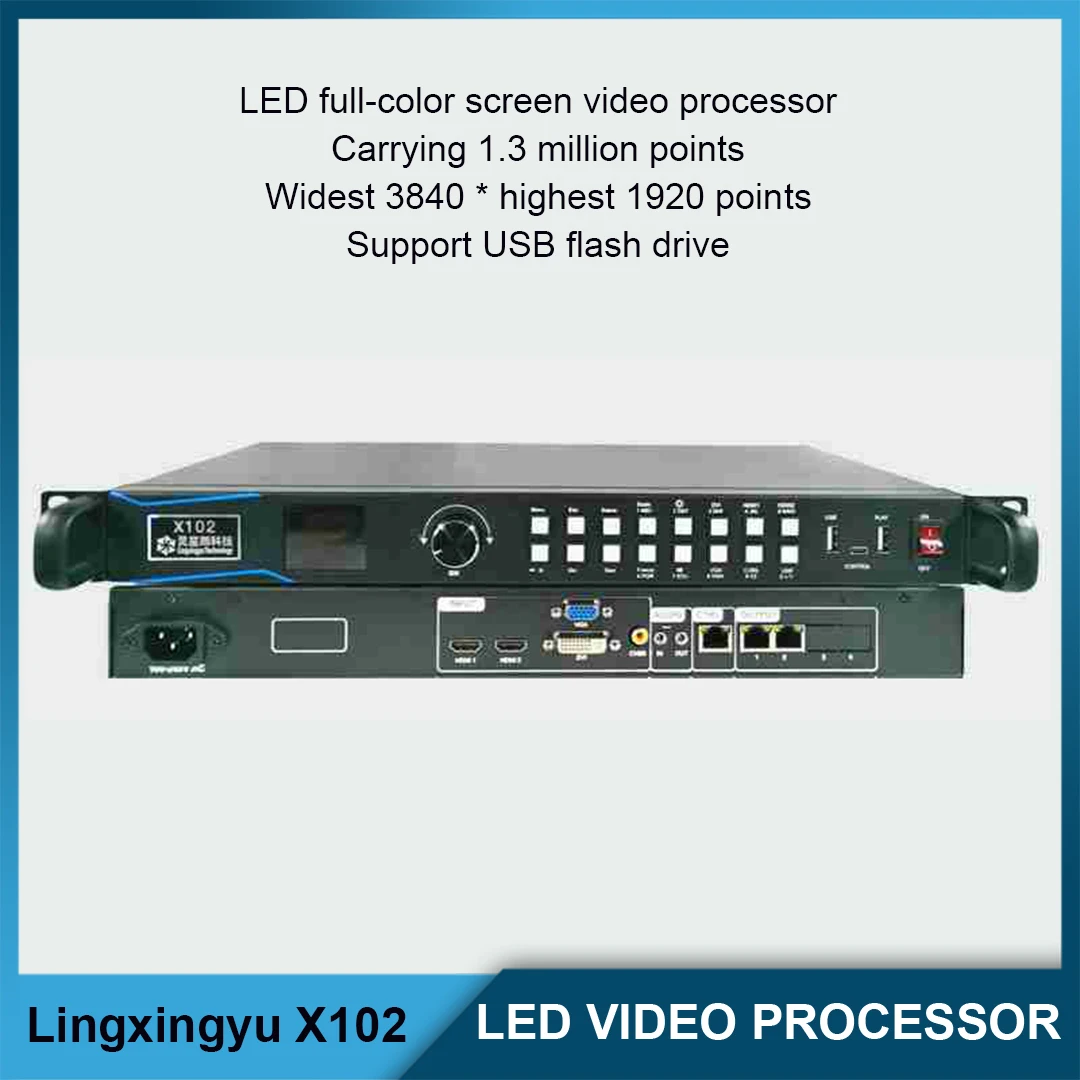 

Полноцветный видеопроцессор X102, HUB75, управление цифровым знаком RGB, светодиодный дисплей и синхронная асинхронная система