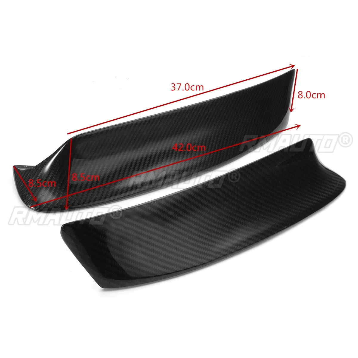 BMW E46 M3 1999-2006 1 Pair Real Carbon Fiber E46 M3 Automotive Front Bumper Separator Lip Diffuser Duck Line Protector