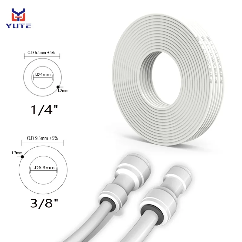 

2/5/10M 1/4 "3/8" полиэтиленовый шланг, очиститель питьевой воды, диспенсер для прямой воды, труба RO, фильтр для воды, аксессуары, машина для чистой воды