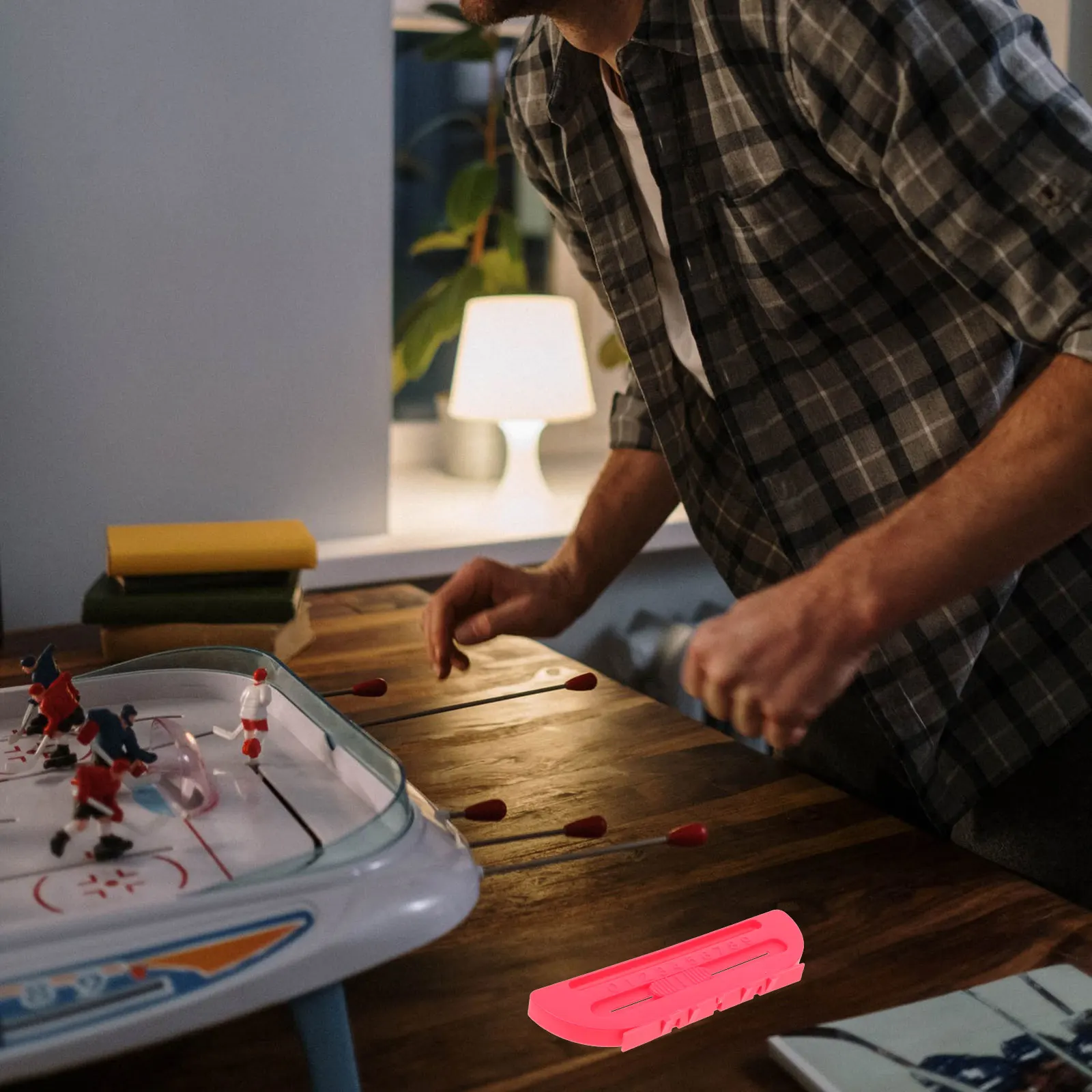 

2pcs Air Hockey Accessories Plastic Scorekeepers Red Smooth Slide Table Scorekeepers Scoring Units Hockey Table Accessory