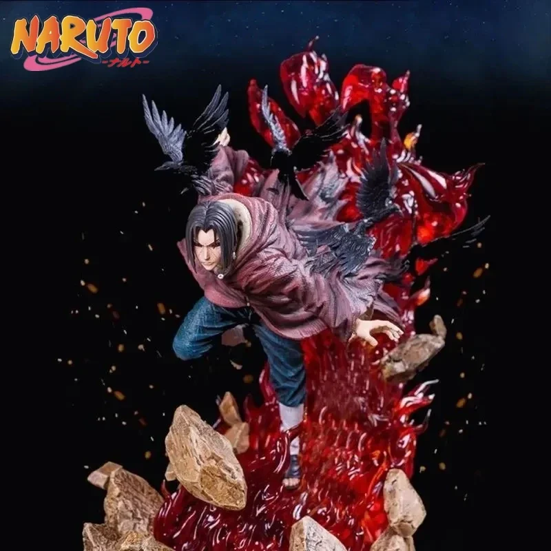 

28cm Naruto Shippuden Action Figure Akatsuki Gk Uchiha Itachi Tsukuyomi Manga Statue Pvc Collectible Model Toys Action Figure