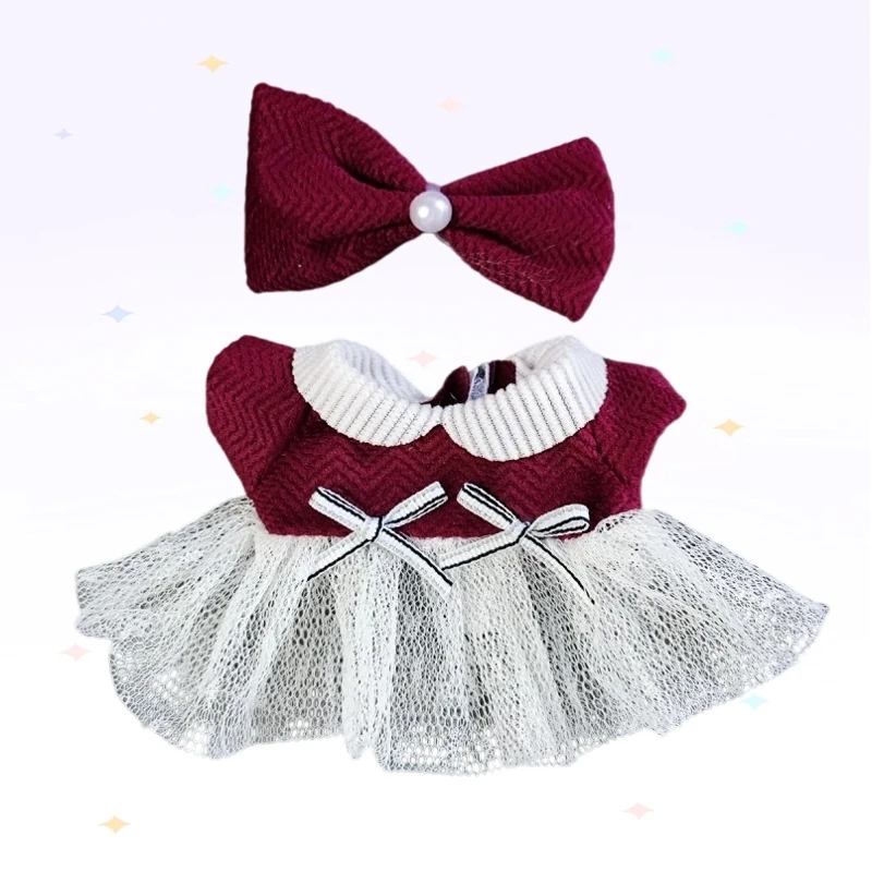 Per 15/17 centimetri Labubu V1 V2 Abbigliamento per bambole Moda Felpa con cappuccio e pantaloni Set Idolo coreano Alla moda FAI DA TE Accessori di abbigliamento per bambole Giocattolo Regalo
