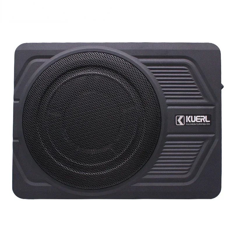 12V High-Power Active 10 Inch Car Mounted Audio Modification Small Steel Cannon Ultra-Thin Car Subwoofer 