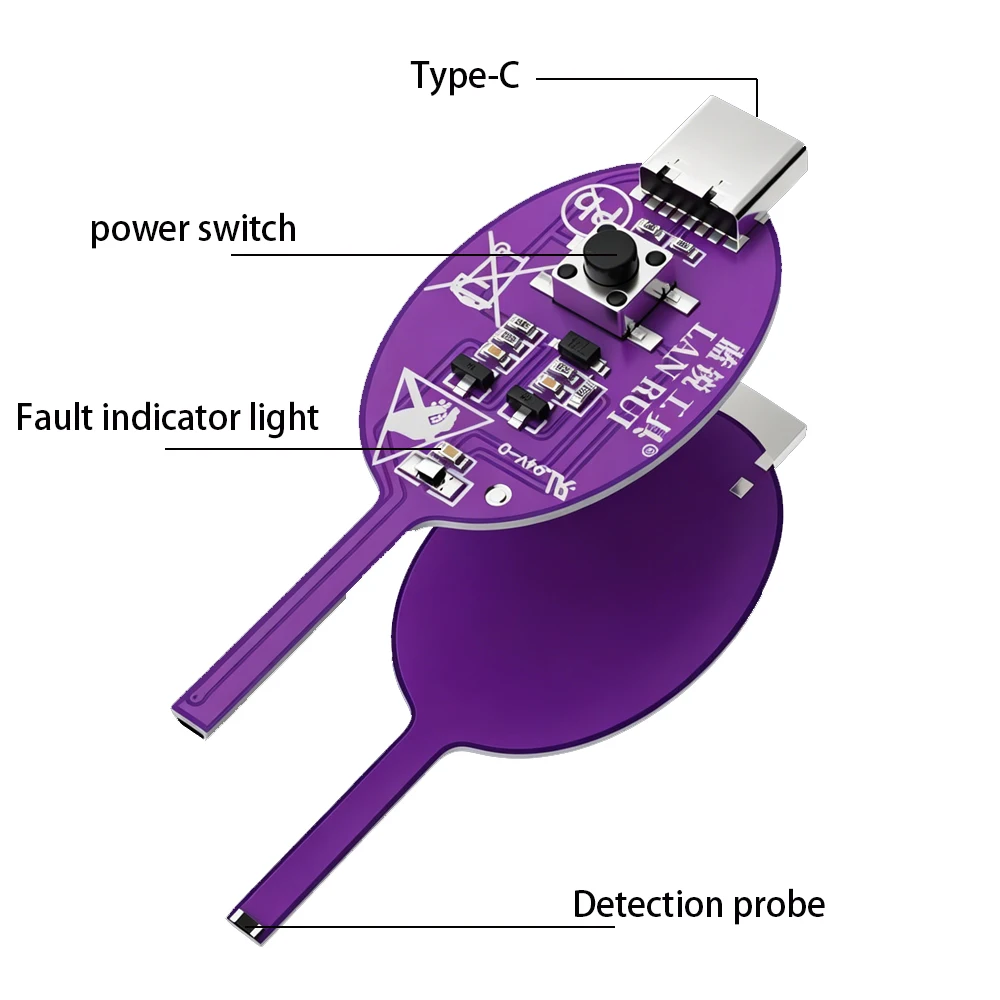 

Portable Inductance Fault Detector Type-C Charging Electromagnetic Induction Mainboard Tester Inductor Testing Tool for Mobile