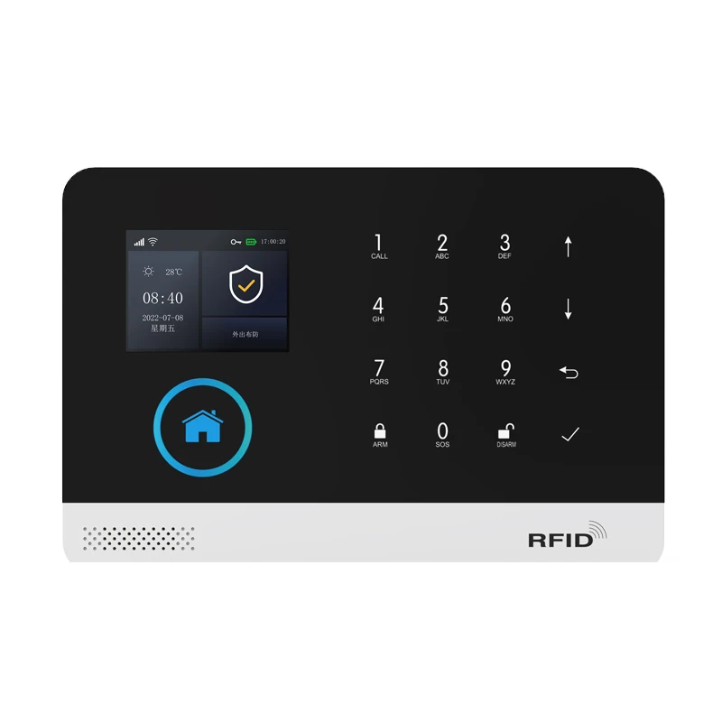 Sirène solaire sans fil WIFI GSM système d'alarme de sécurité à domicile pour 433 MHz Tuya Smart Lif