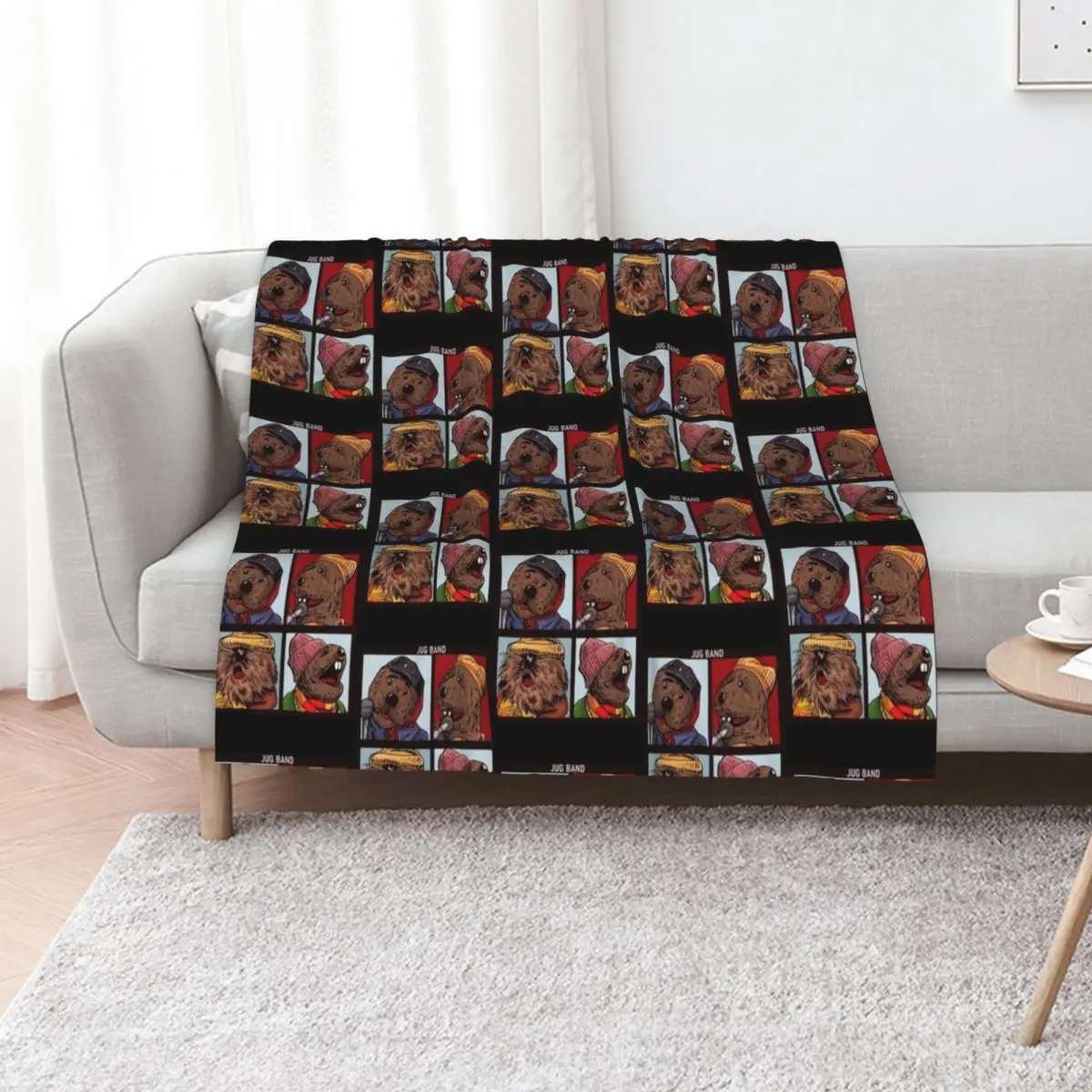 emmett otter christmas band muppetss retro xmass holiday jim henson nightmare puppets Throw Blanket Thermal Blankets