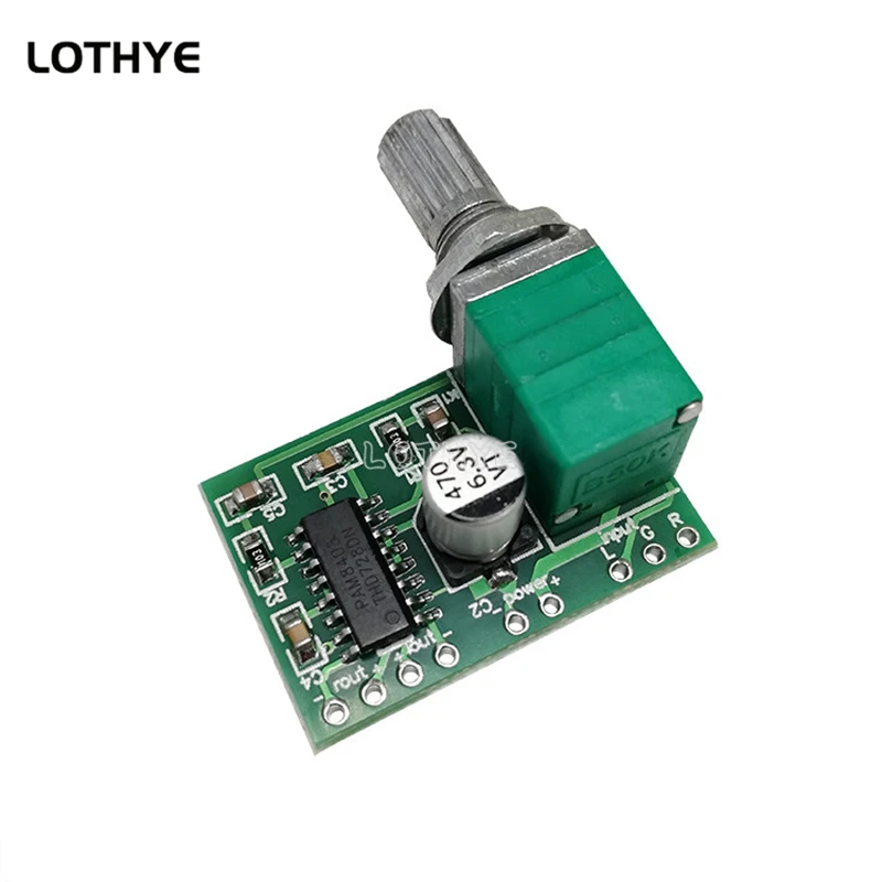 5PCS PAM8403 Mini DC 5V 2 Channel 2*3W Digital Audio Amplifier Board Module Volume Control With Potentionmeter USB