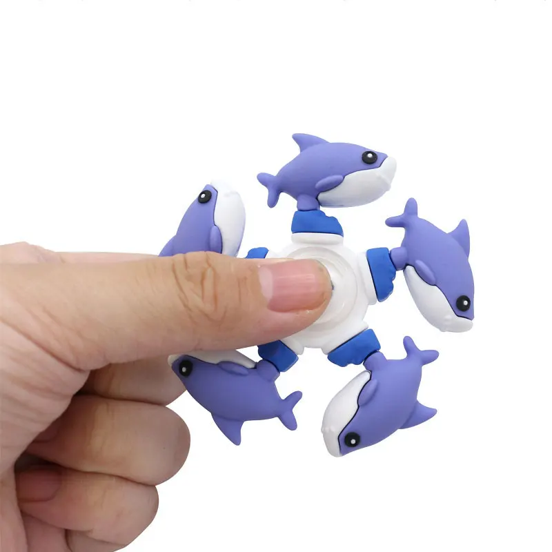 Hand Spinner Top Toy Italian Brainrot Tungtung Sahur Tralalero Capuchinoassassino Antistress Fidget Gyro Stress Relief Toys