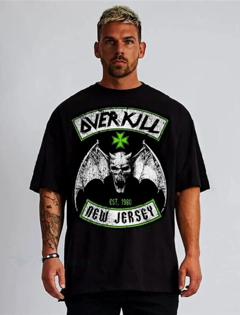 

Overkill Thrash Metal Band T Shirts Mens Sizes Combine Fun Printed Shirt Men's And Women's Short Sleeve T-shirts