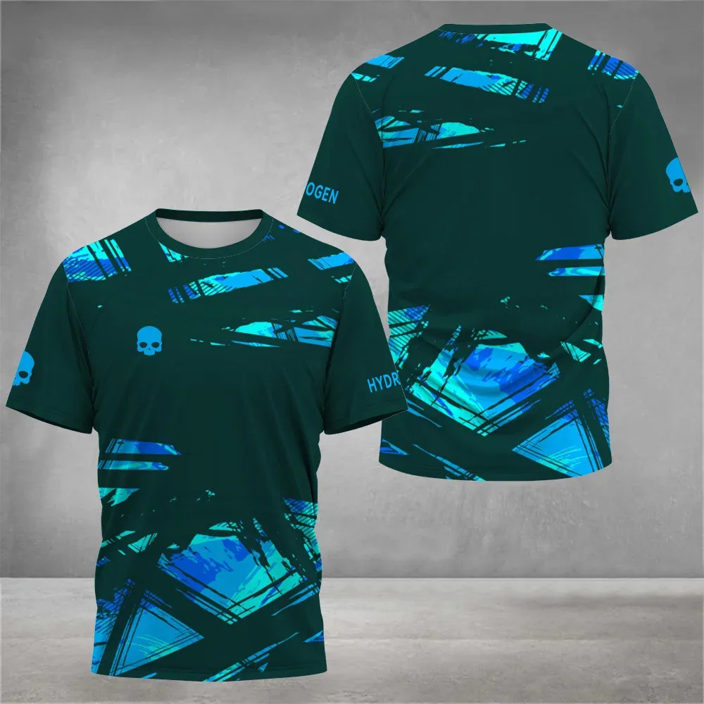 Summer new men\'s fast-drying tennis T-shirt Breathable badminton running clothing oversized loose o collar casual sports shor