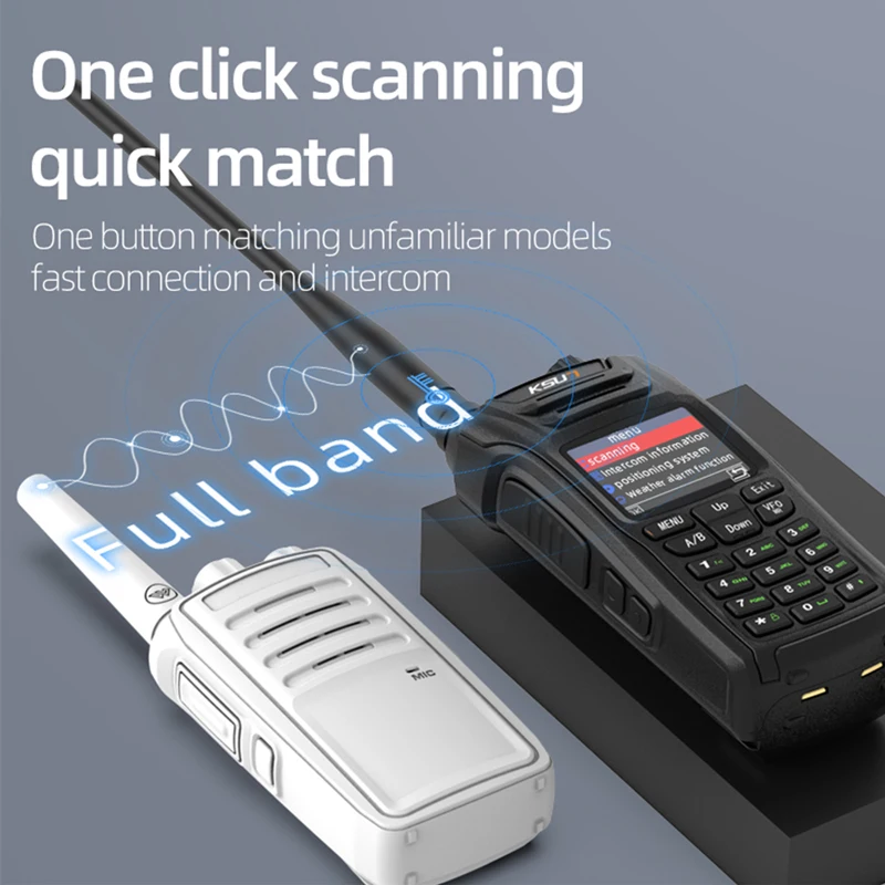 KSUN UV85D 10 واط الطاقة NOAA توقعات الطقس جهاز الإرسال والاستقبال FM لتحديد المواقع هام اتجاهين راديو اتصال داخلي لاسلكي طويل المدى اسلكية تخاطب