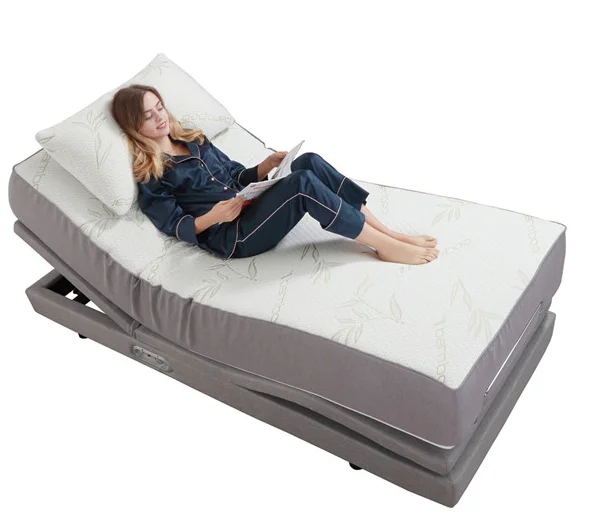 Double Size Massage Wireless Remote Control Electric Adjustable Bed with Head and Foot Function