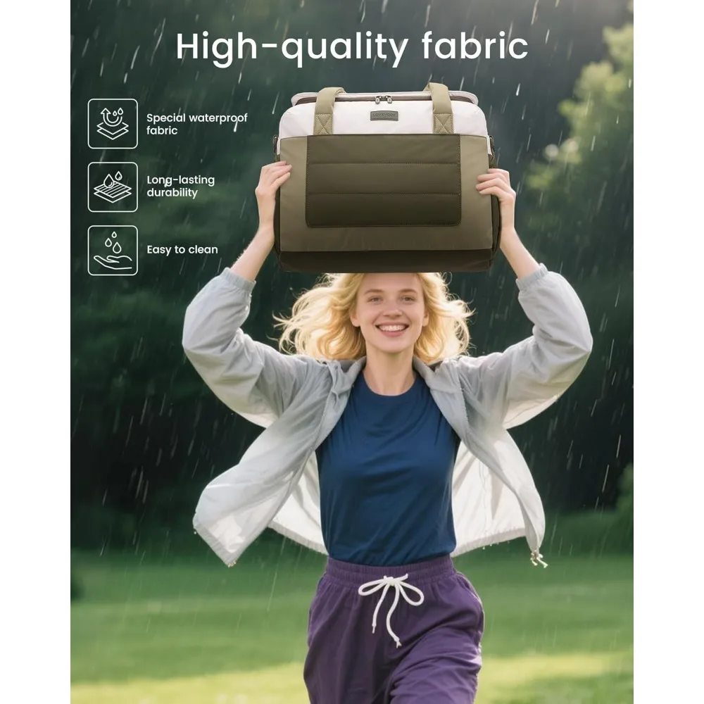 حقيبة دفل نسائية مقاومة للماء للسفر، حقيبة رياضية محمولة مع جيب مبلل، حقيبة عطلة نهاية الأسبوع بين عشية وضحاها للمغامرة #5
