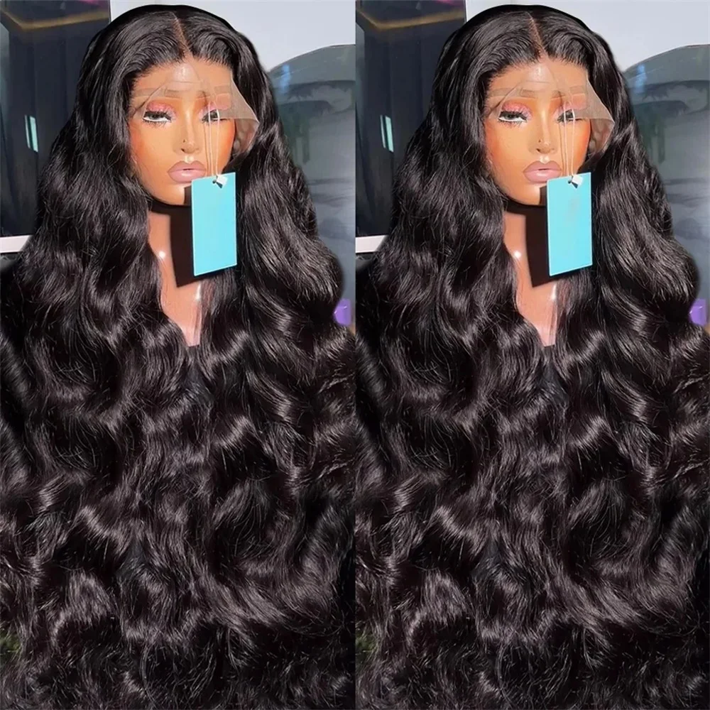 HD Transparent Body Wave Lace Front Human Hair Wigs For Black Women 13X6 Lace Frontal Glueless Wig Natural Hairline & Baby Hair