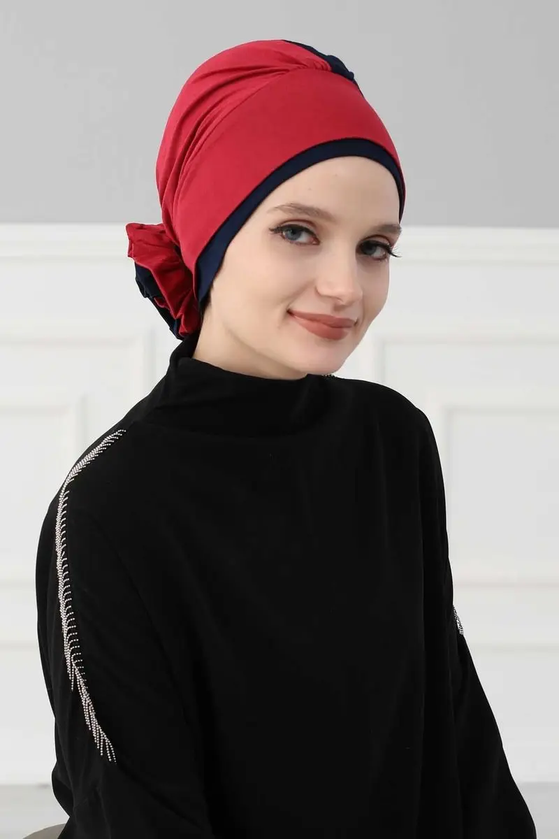 Duplo cor rosa osso borgonha