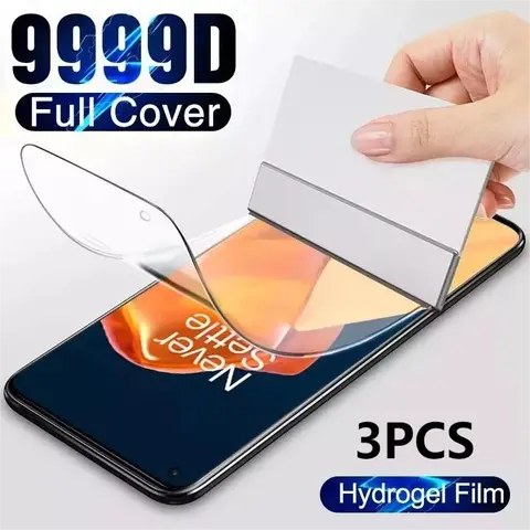 3PCS Lot Full Cover Hydrogel Film For OnePlus 3 3T 5 5T 6 6T 7 7T Screen Protector For One Plus 3T 5T 6T 7T 8T Nord N100 N10